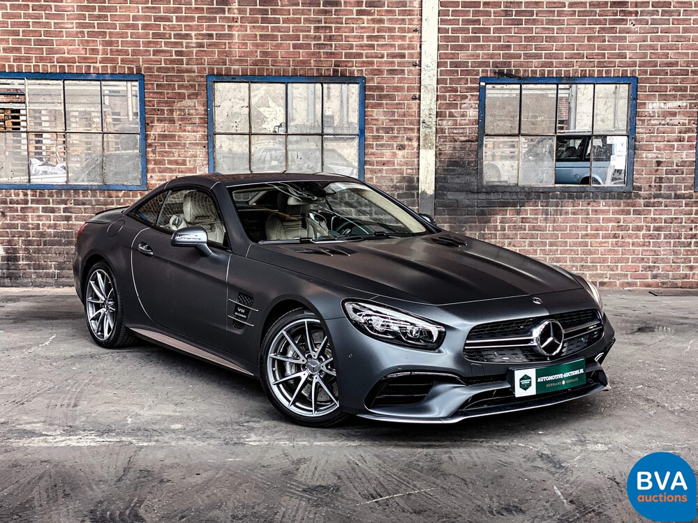 Mercedes-Benz SL63 AMG Roadster 585hp 5.5 V8 2017, NL registration.