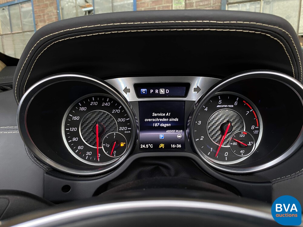 Mercedes-Benz SL63 AMG Roadster 585hp 5.5 V8 2017, NL registration.