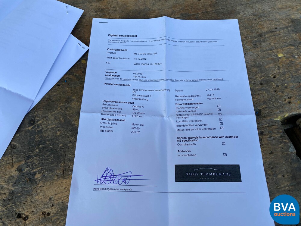 Mercedes-Benz ML350 BlueTec 4matic M-Klasse 258PS 2012, 5-KLV-97.