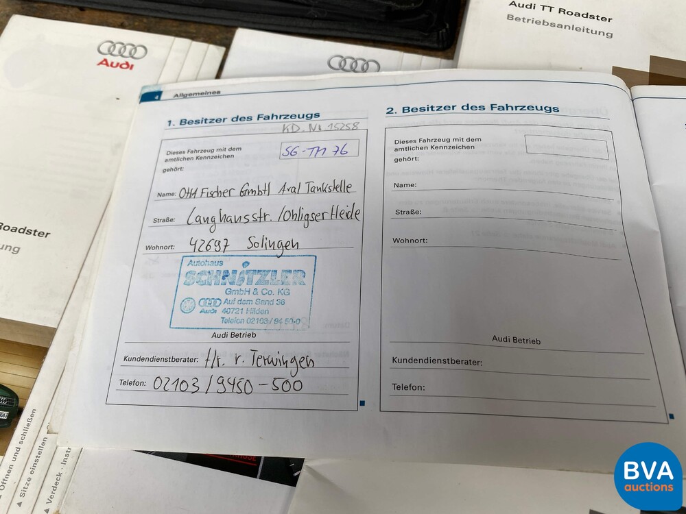 Audi TT Roadster Cabriolet 1.8 Quattro 179 PS Automatik 2005, L-121-SK.