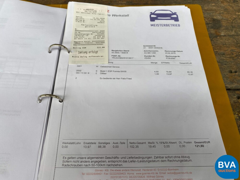 Audi TT Roadster Cabriolet 1.8 Quattro 179 PS Automatik 2005, L-121-SK.