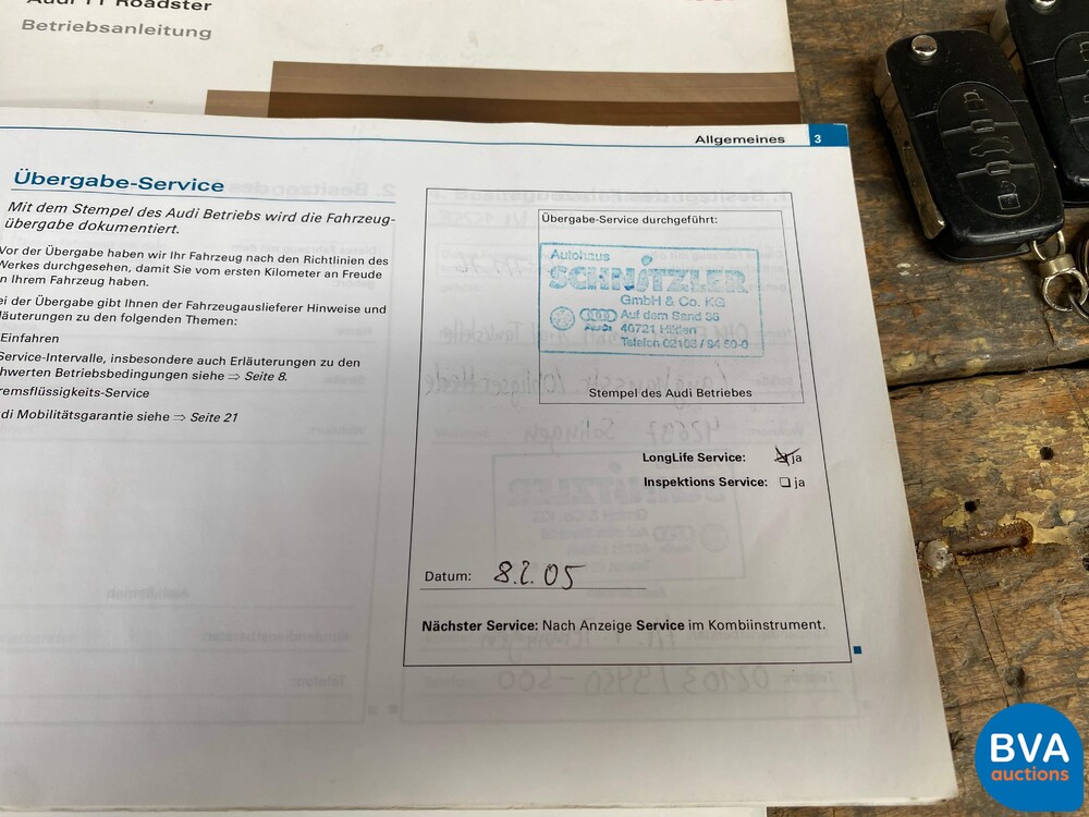 Audi TT Roadster Cabriolet 1.8 Quattro 179 PS Automatik 2005, L-121-SK.