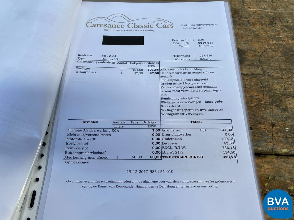 Daimler-Super-V8 4.0 363PS 1998 -Org. NL-, SR-PZ-34.