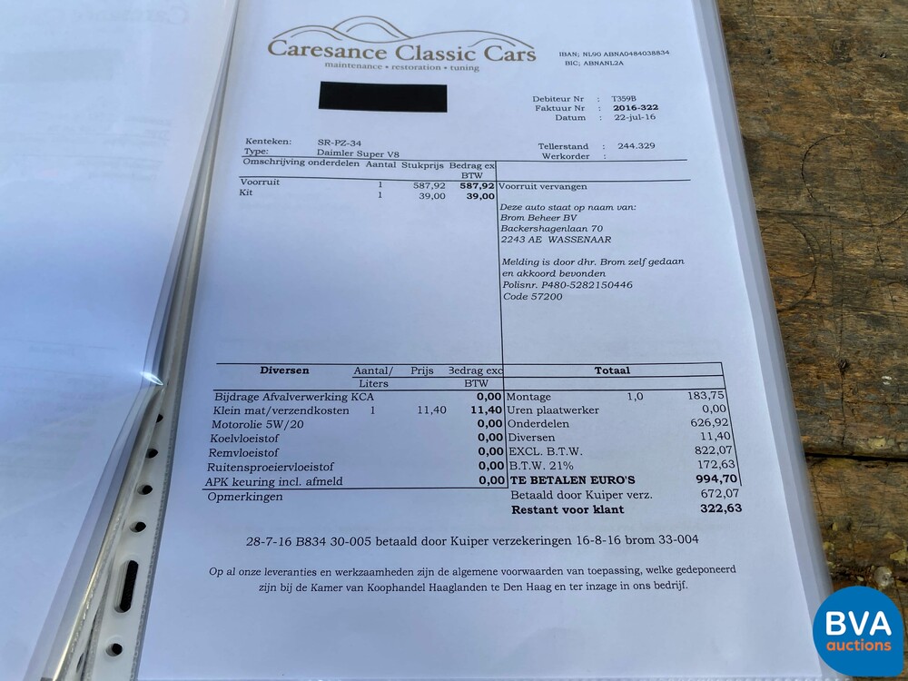 Daimler-Super-V8 4.0 363PS 1998 -Org. NL-, SR-PZ-34.