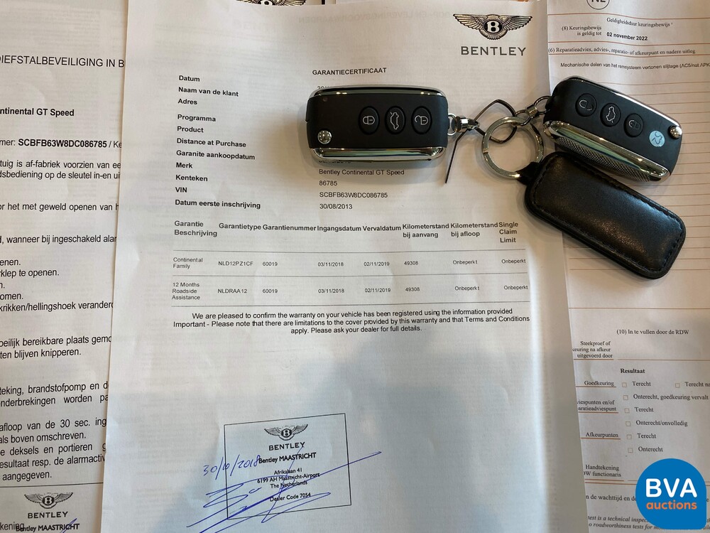 Bentley Continental GT Speed 6.0 W12 626 PS 2013, TX-623-B.