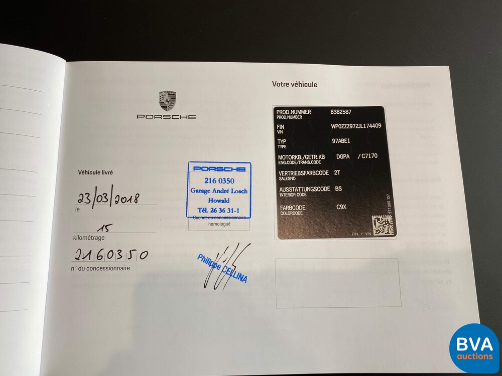 Porsche Panamera2.9 V6 Bi-Turbo Plug-In Hybrid PDK 462pk Sport-Chrono 2018.