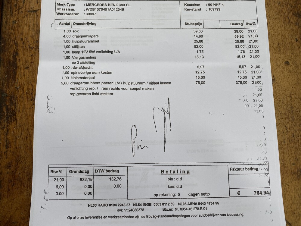 Mercedes-Benz 380SL 155 PS SL-Klasse 1984, 60-NHF-4.