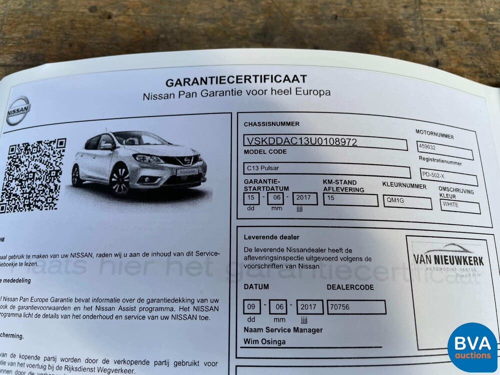 Nissan Pulsar 1.2 Dig-T Business Edition 116 PS 2017, -Org NL- PD-502-X.