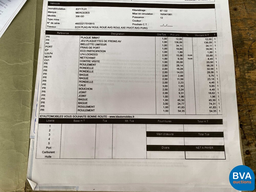 Mercedes-Benz 300GD G-Klasse 88PS 1981.