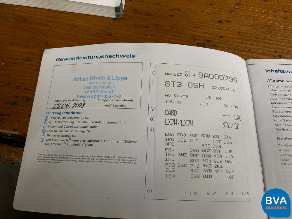 Audi A5 Coupe 1.8 TFSI Automatik 170PS 2008, 12-HBP-9.