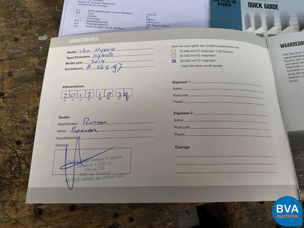 Volvo V60 2.4 D6 AWD Plug-In Hybrid Summum 2013 -Origineel NL-, 8-SKS-97