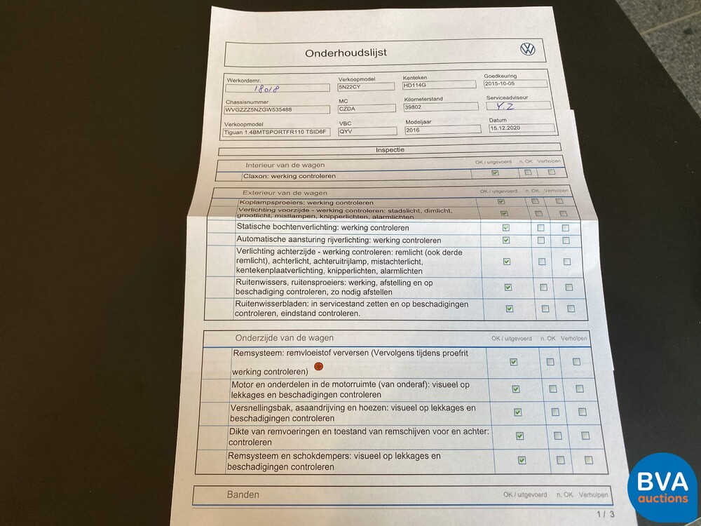 Volkswagen Tiguan 1.4 TSI R-Line Edition 150hp 2015 -Org. NL-, HD-114-G.