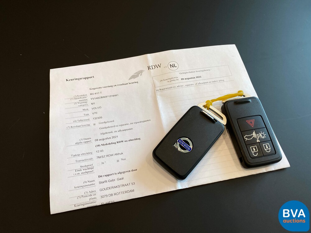 Volvo V70 2.0 T5 Kinetic 245pk 2015, RV-417-T