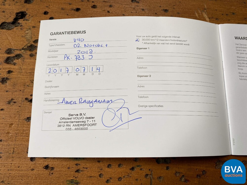 Volvo V40 2.0 D2 Nordic+ Facelift, PK-783-J.