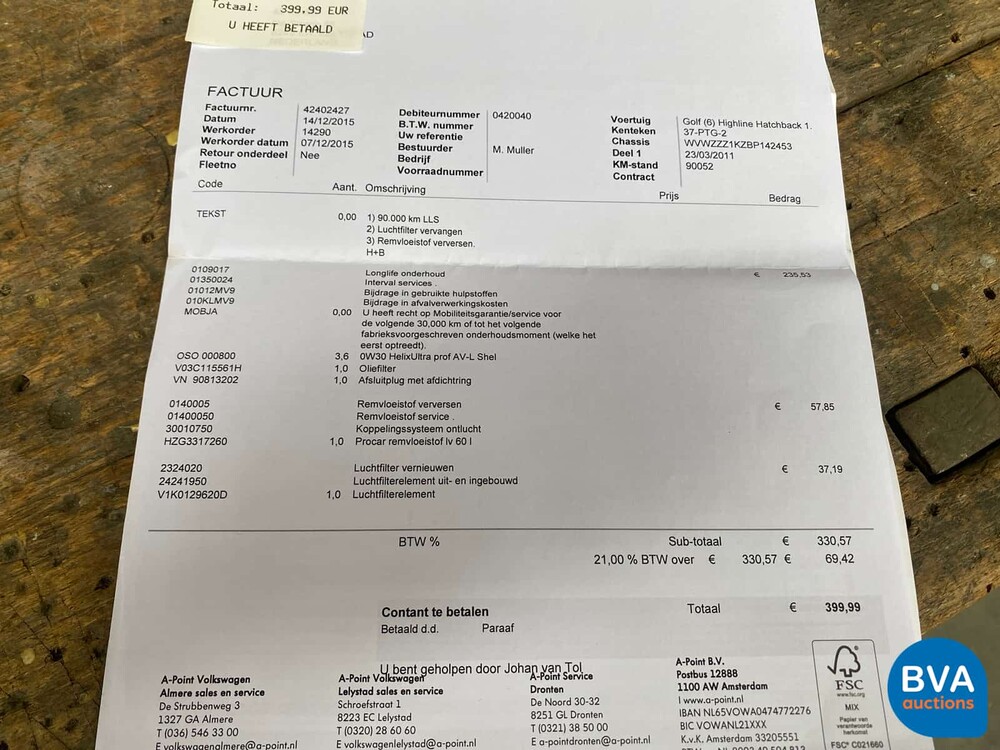 Volkswagen Golf1.4 TSI HighLine 160 PS 2011 -Original NL-, 37-PTG-2.