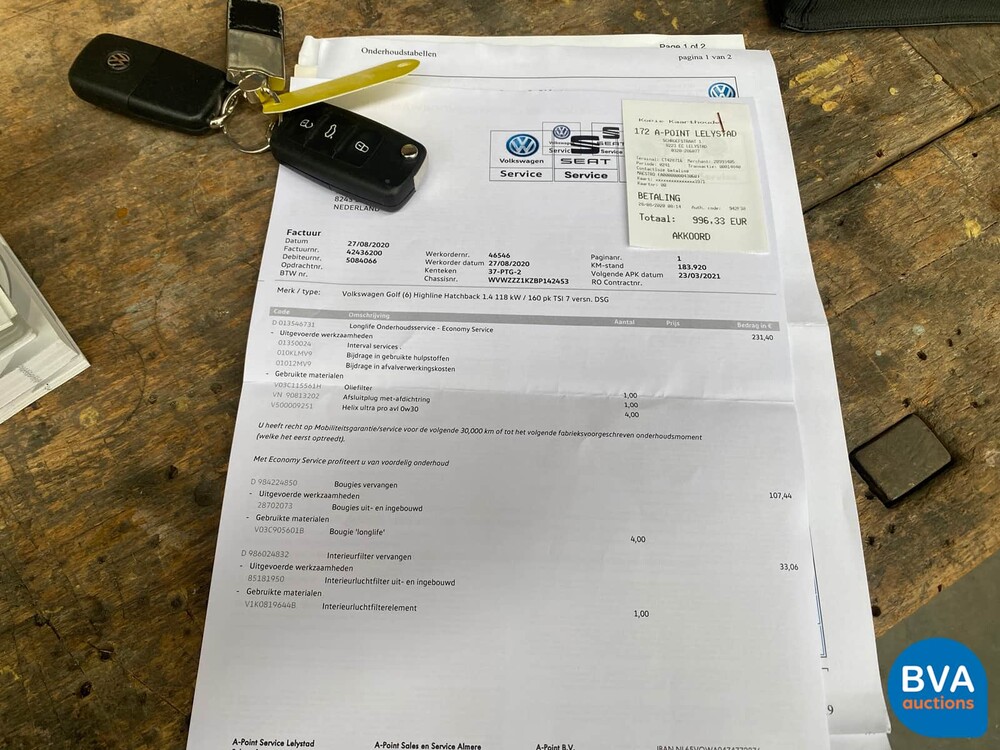 Volkswagen Golf1.4 TSI HighLine 160 PS 2011 -Original NL-, 37-PTG-2.