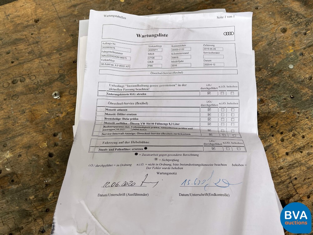 Audi S6 4.0 TFSI Pro Line Plus Quattro 540 PS 2016, J-626-DS.