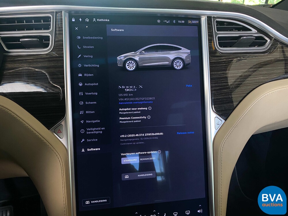 Tesla Model X 90D Autopilot für 6 Personen 428pk 2016 -Org NL- Dual Motor, NB-493-J.