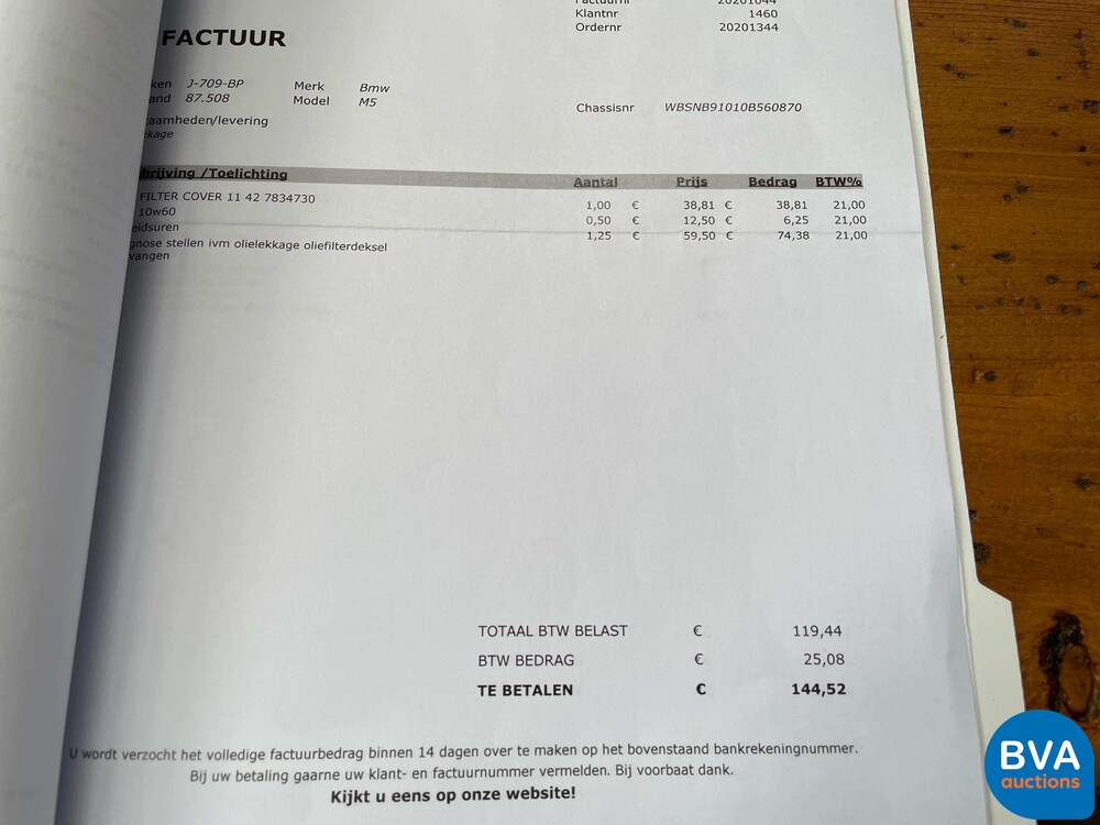 BMW M5 5.0 V10 E60 507pk 5-series 2005 -YOUNGTIMER-, J-709-BP.