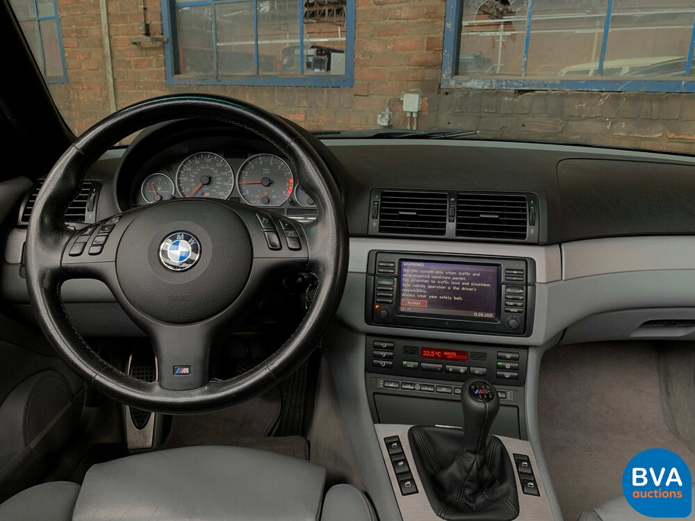 BMW M3 3er Cabrio E46 343pk 2002, -YOUNGTIMER-, J-509-JT.