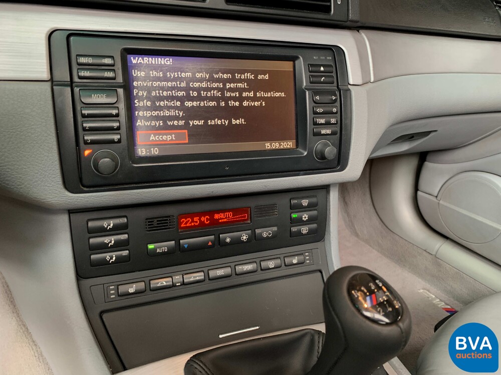 BMW M3 3er Cabrio E46 343pk 2002, -YOUNGTIMER-, J-509-JT.