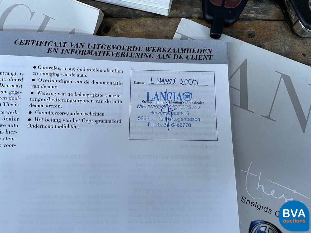 Lancia-These 3.2-24V V6 Emblema 230pk 2005 -Original NL, 22-RF-GB.