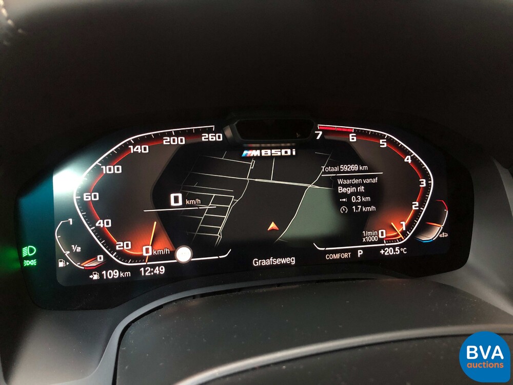 BMW M850i xDrive High Executive M-sport 8-Serie 530pk 2019 -Origineel NL-, XT-330-Z