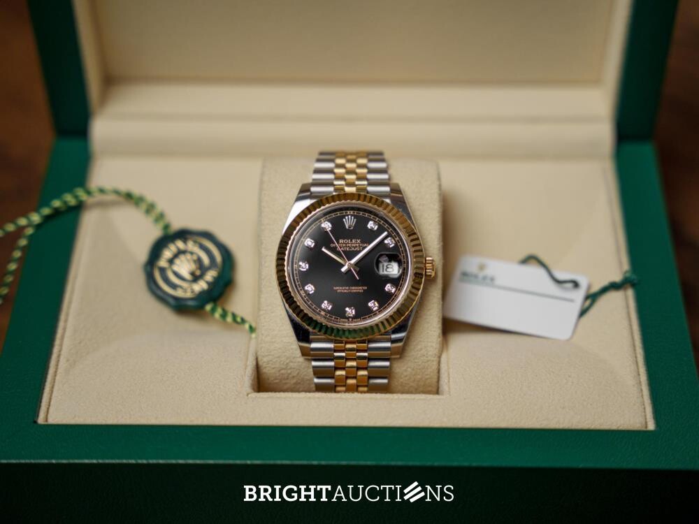 Rolex Datejust 41 DIAMOND Oystersteel geelgoud 126333 2023 GARANTIE