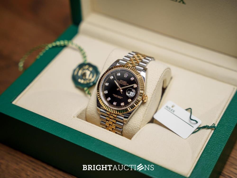 Rolex Datejust 41 DIAMOND Oystersteel geelgoud 126333 2023 GARANTIE