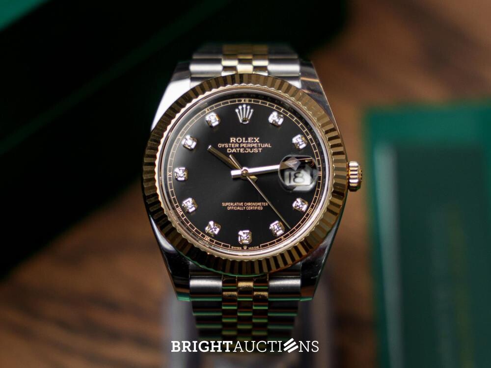 Rolex Datejust 41 DIAMOND Oystersteel geelgoud 126333 2023 GARANTIE