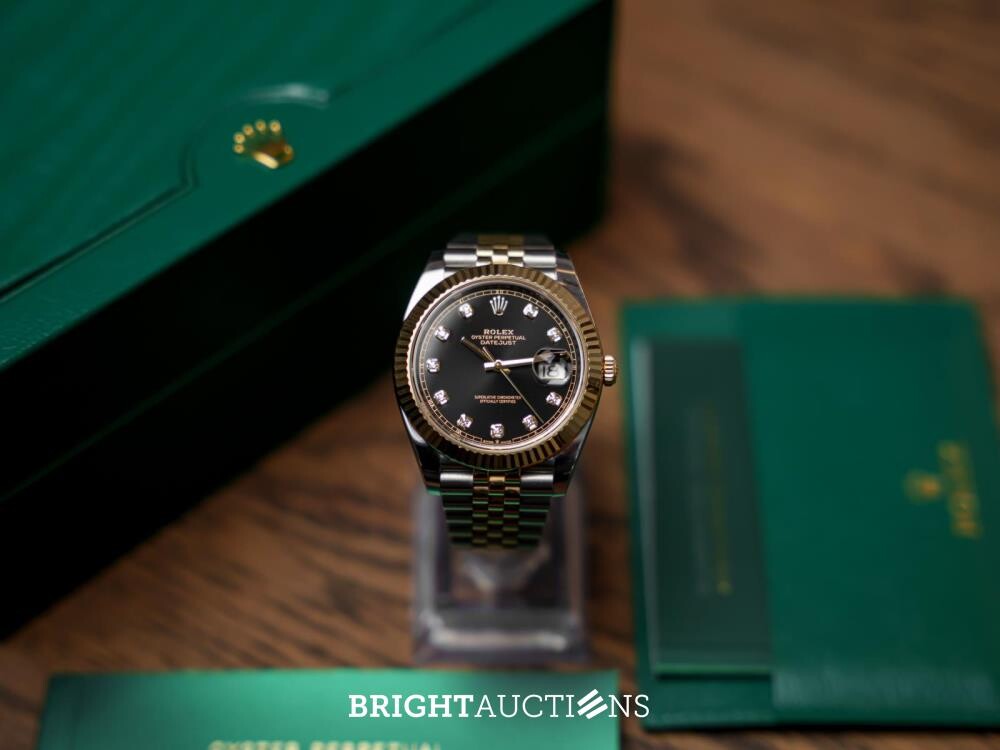 Rolex Datejust 41 DIAMOND Oystersteel geelgoud 126333 2023 GARANTIE