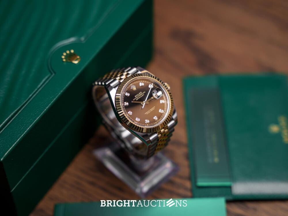 Rolex Datejust 41 DIAMOND Oystersteel geelgoud 126333 2023 GARANTIE