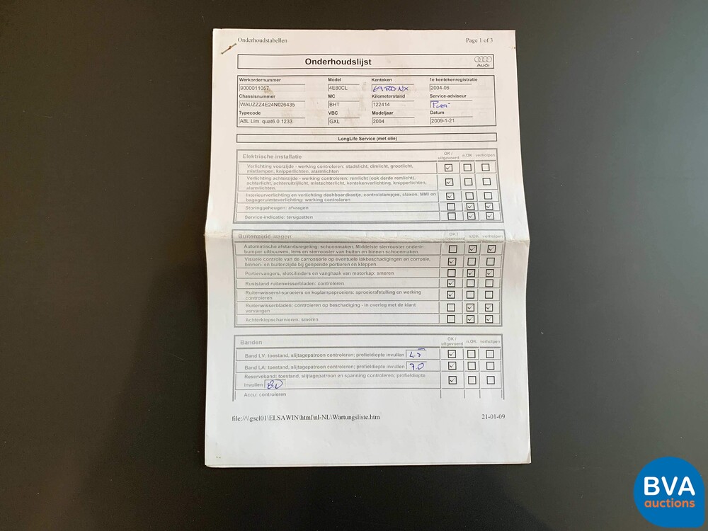 Audi A8 Long 6.0 W12 Quattro Pro line 450hp 2004, 69-RD-NX.