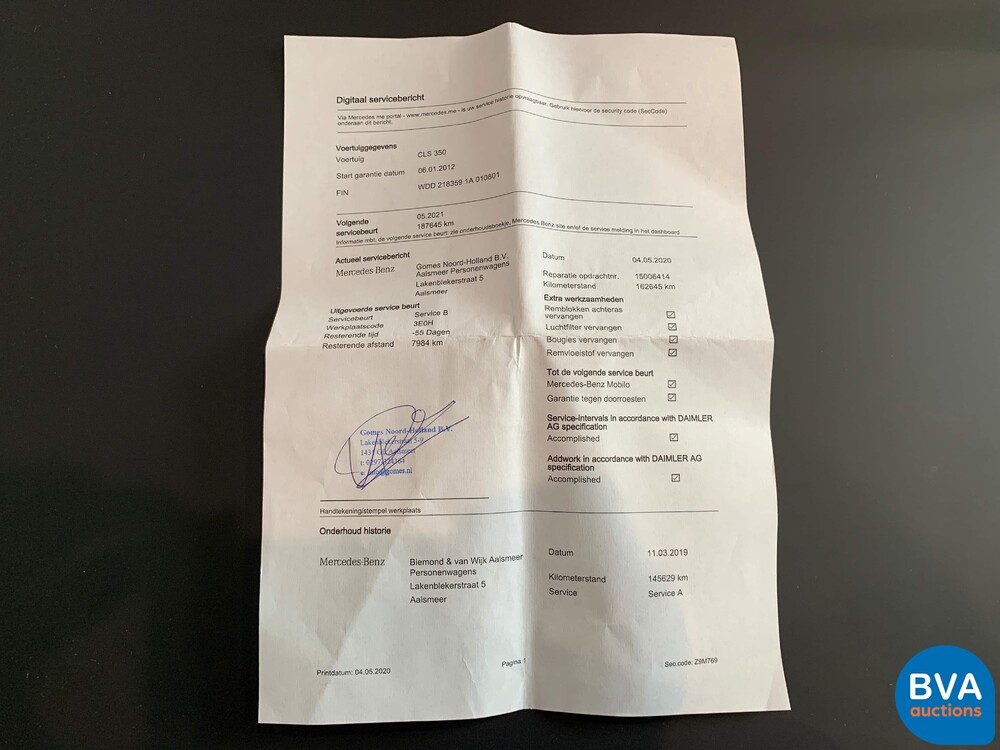 Mercedes-Benz CLS350 AMG DESIGNO MAGNO 306hp 2012 -Org. NL- Facelift, 45-TDN-3.