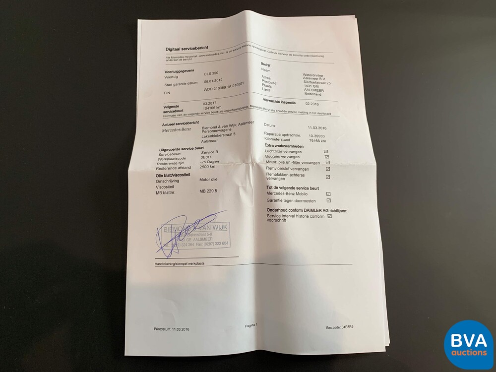 Mercedes-Benz CLS350 AMG DESIGNO MAGNO 306hp 2012 -Org. NL- Facelift, 45-TDN-3.