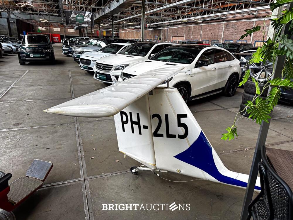 Albatros AE 209 ultra light Propellor Vliegtuig met Rotax 582 bombardier v.v maatwerk trailer
