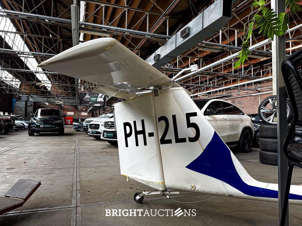 Albatros AE 209 ultra light Propellor Vliegtuig met Rotax 582 bombardier v.v maatwerk trailer
