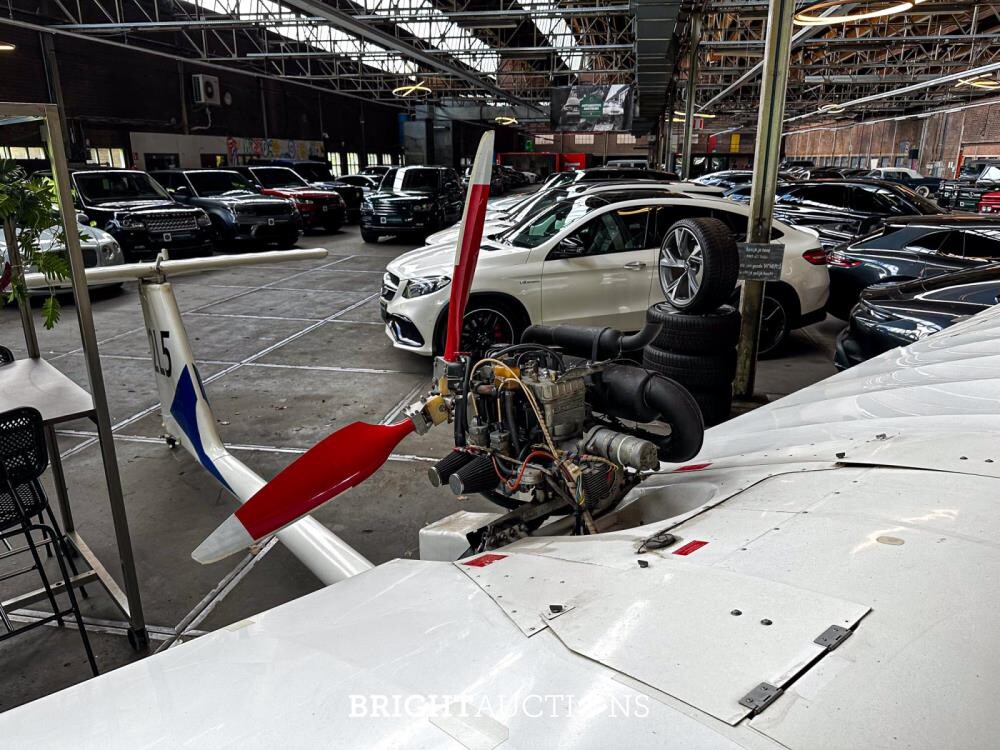 Albatros AE 209 ultra light Propellor Vliegtuig met Rotax 582 bombardier v.v maatwerk trailer
