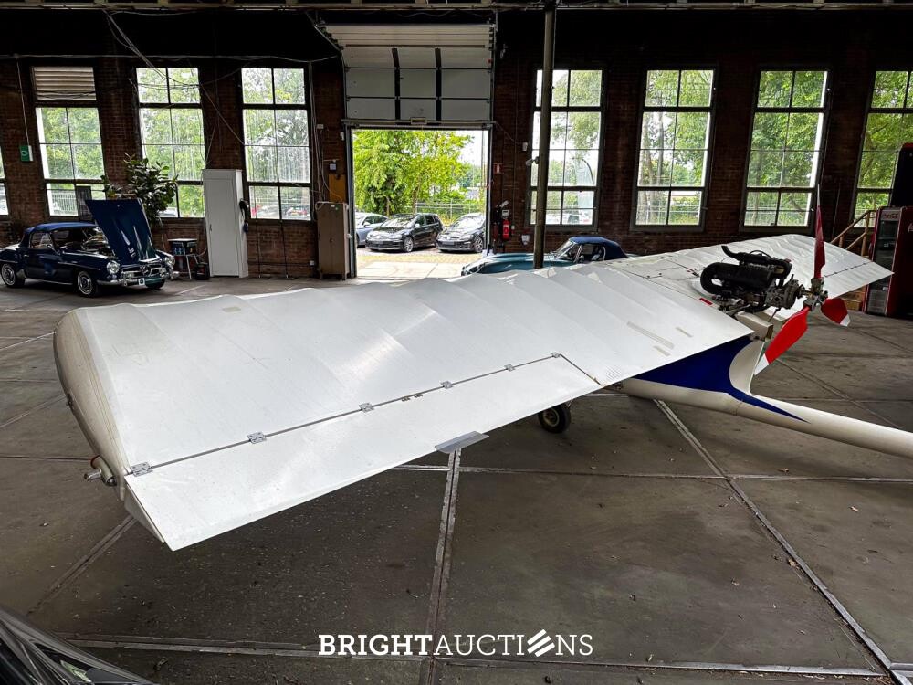 Albatros AE 209 ultra light Propellor Vliegtuig met Rotax 582 bombardier v.v maatwerk trailer
