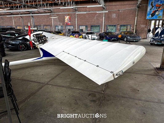 Albatros AE 209 ultra light Propellor Vliegtuig met Rotax 582 bombardier v.v maatwerk trailer
