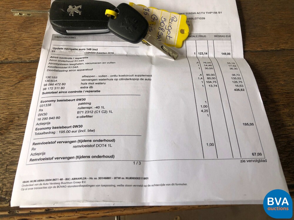 Peugeot 508 SW 1.6 Turbo Active 156pk 2011 -Org NL-, 75-SFD-1