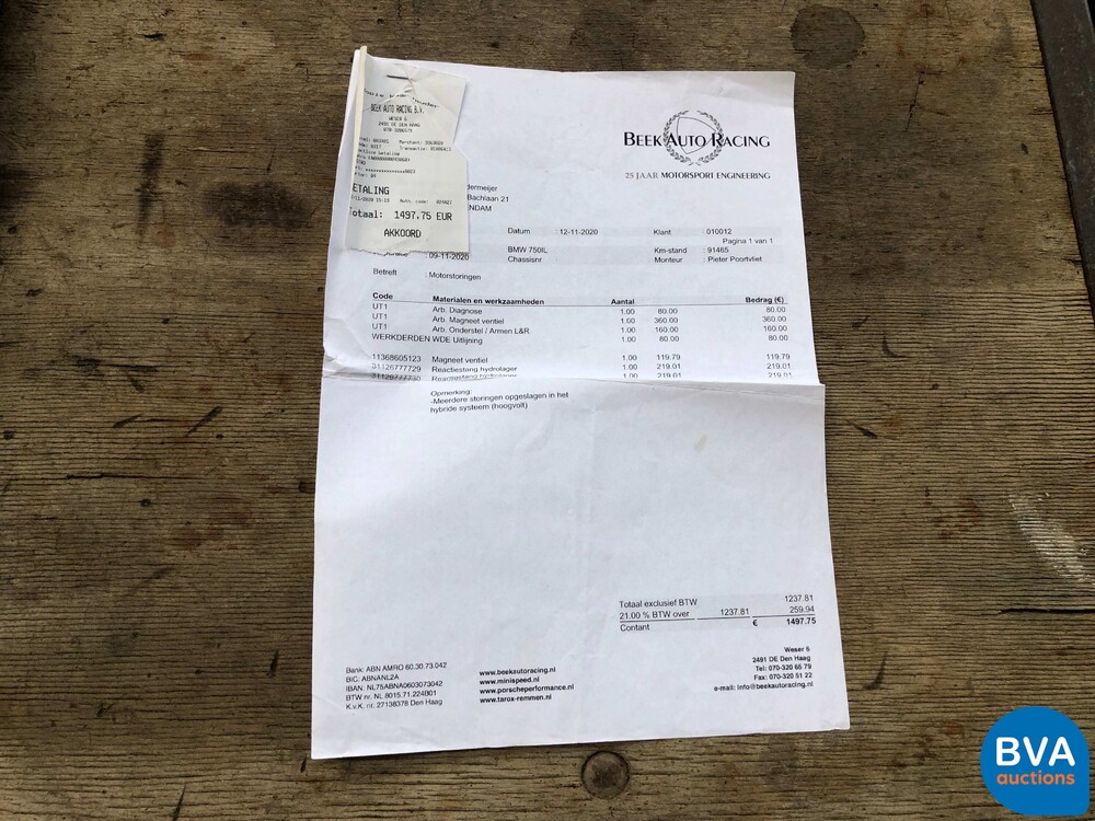 BMW 750Li 7-serie Lang 465pk 2012 Active Hybrid 7, XK-089-R