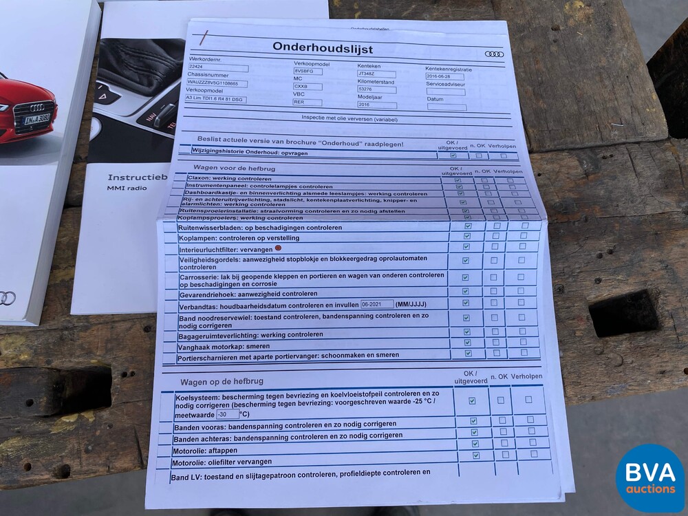 Audi A3 Limousine 1.6 TDI Adrenaline Sport S-line 110pk 2016, -Origineel NL-, JT-348-Z