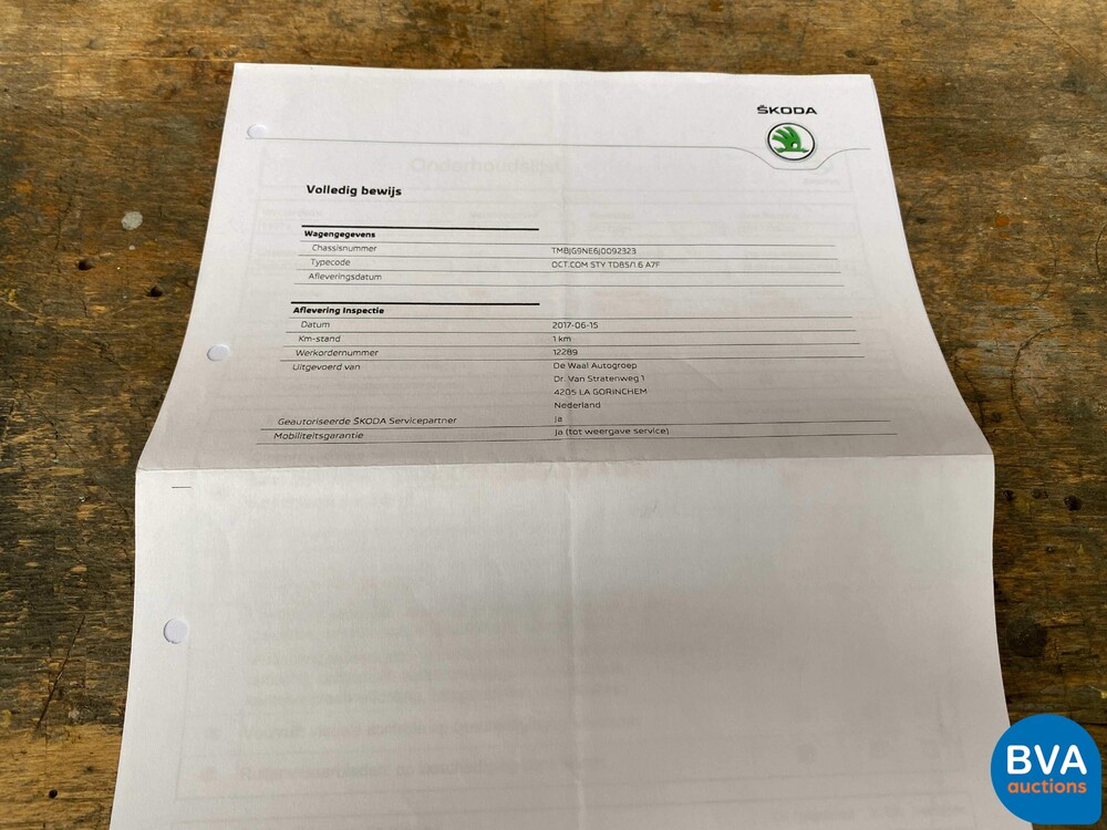 Skoda Octavia Combi 1.6 TDI Greentech Style Business 116pk 2017 -Org NL-, PG-733-H