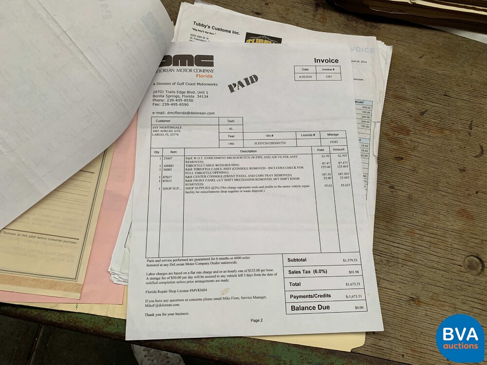 DeLorean DMC-12 1981.