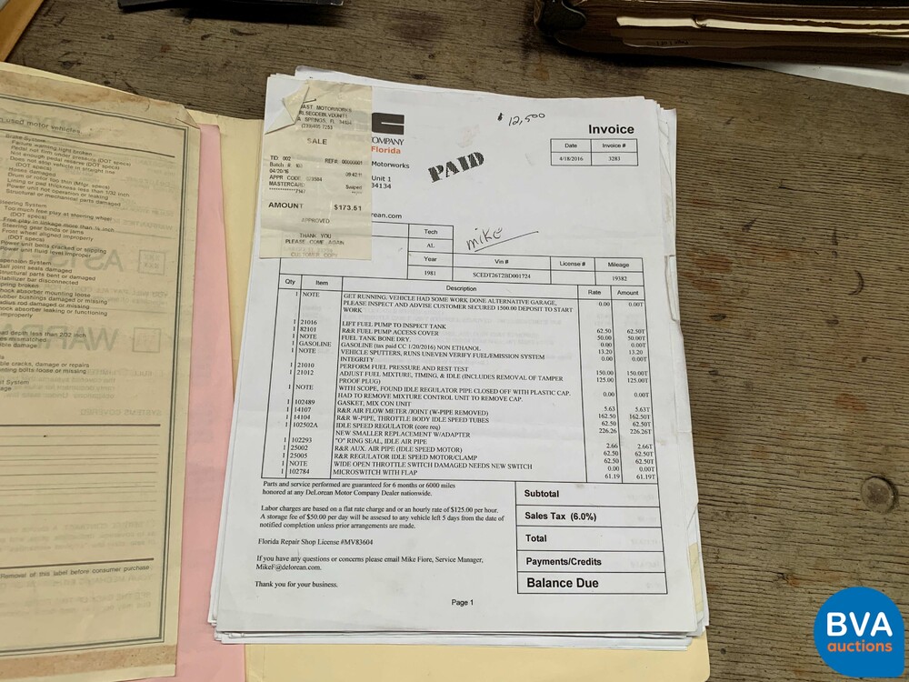 DeLorean DMC-12 1981.