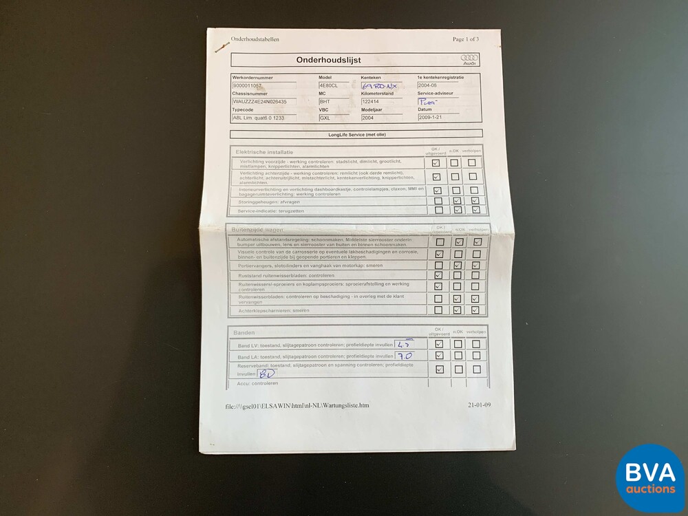 Audi A8 Lang 6.0 W12 Quattro Pro Linie 450 PS 2004, 69-RD-NX.