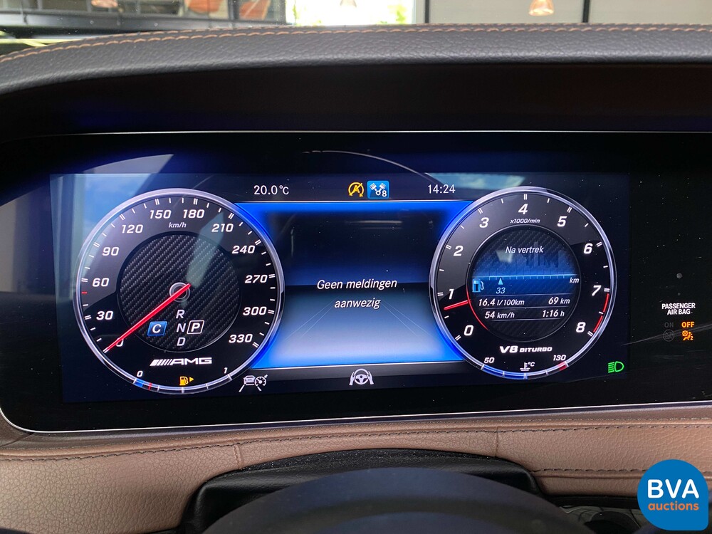 Mercedes-Benz S63 AMG Lang 612pk 4Matic+ Premium Plus S-klasse 2018, XL-831-D