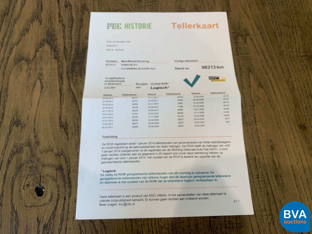 Porsche 9113.8 Carrera 4S 355 PS 2007 -Org. NL-, 63-TV-LF.