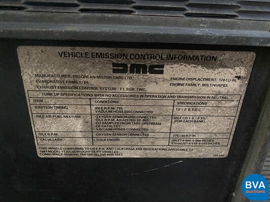 DMC DeLorean DMC12 Schaltgetriebe 1981.